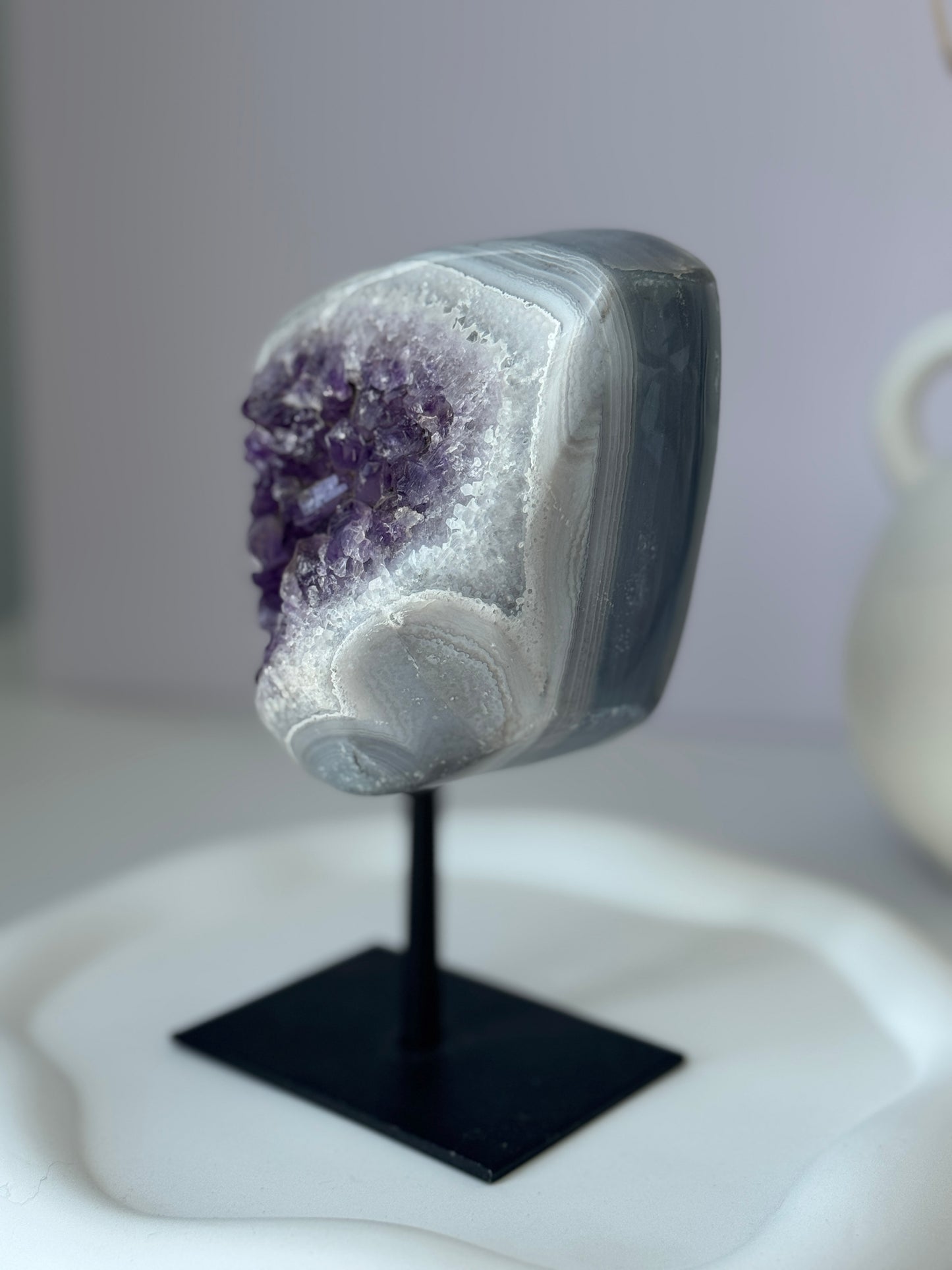 Amethyst x Agate on Stand A