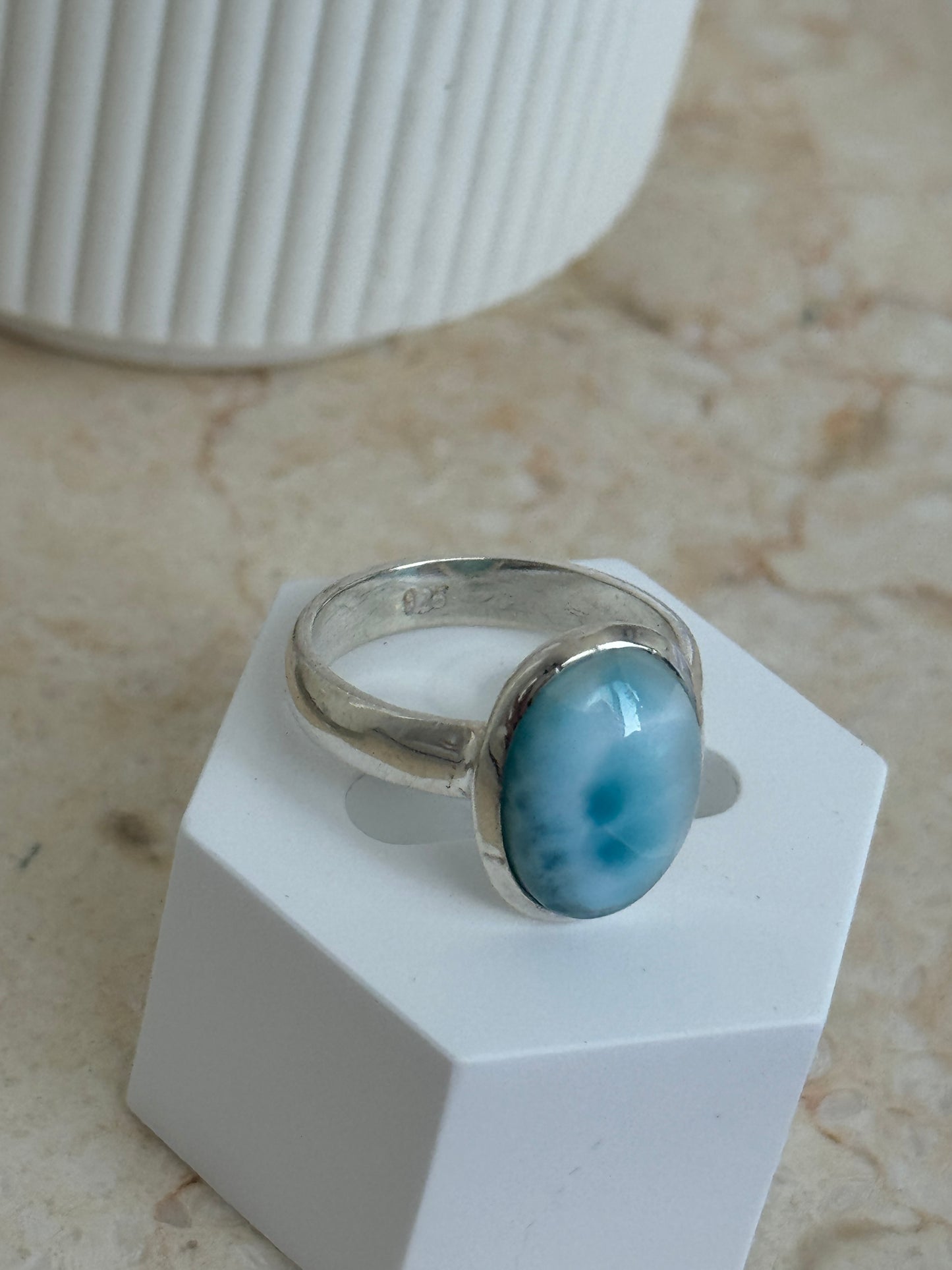 Larimar Ring - 925 S/S