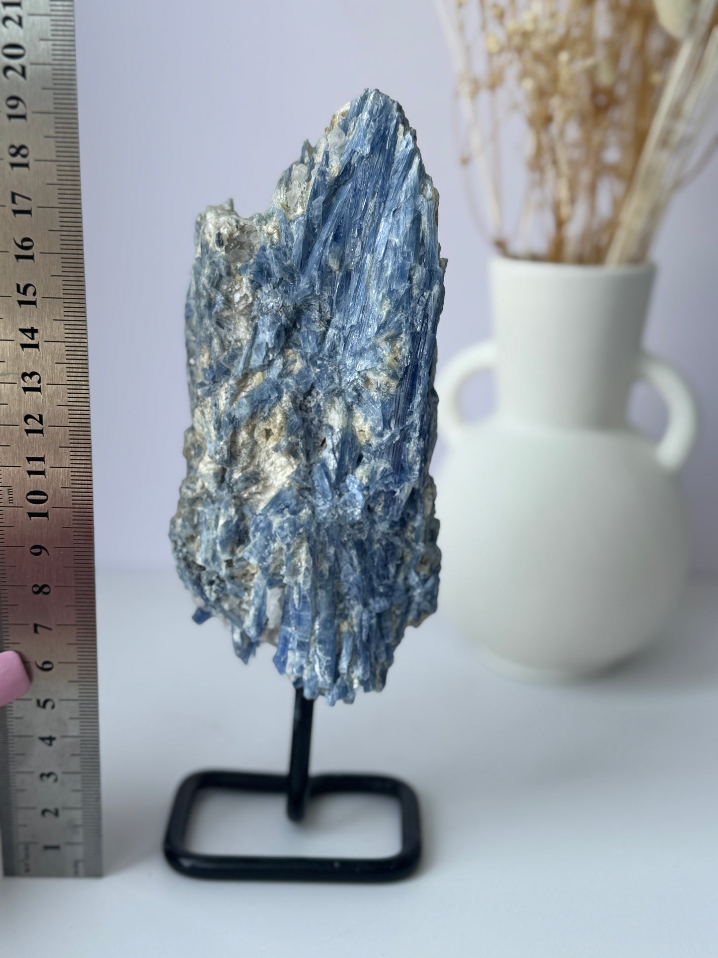 Blue Kyanite on Stand