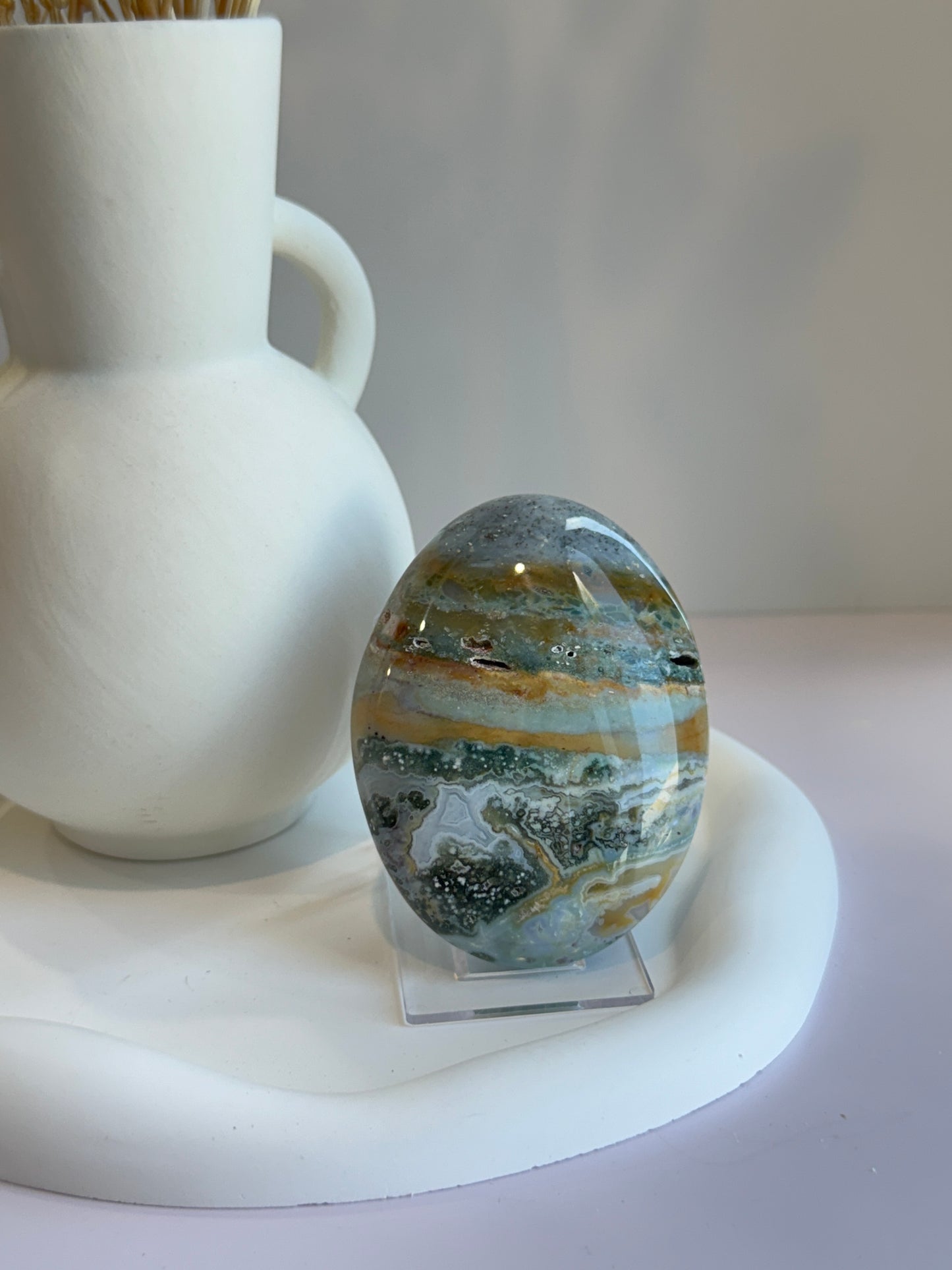 Ocean Jasper Palmstone Lrg - C