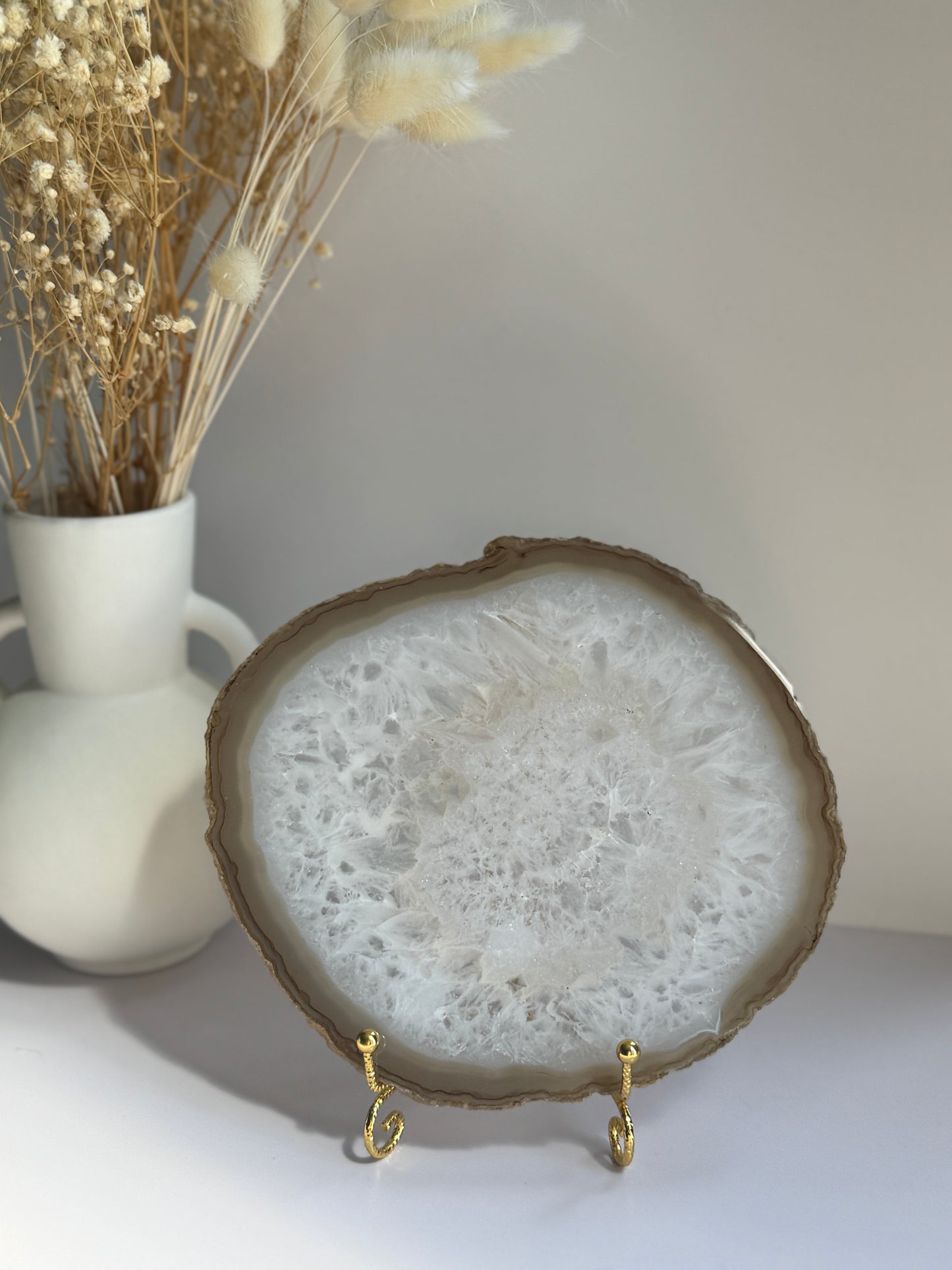 Natural Agate Slice - D