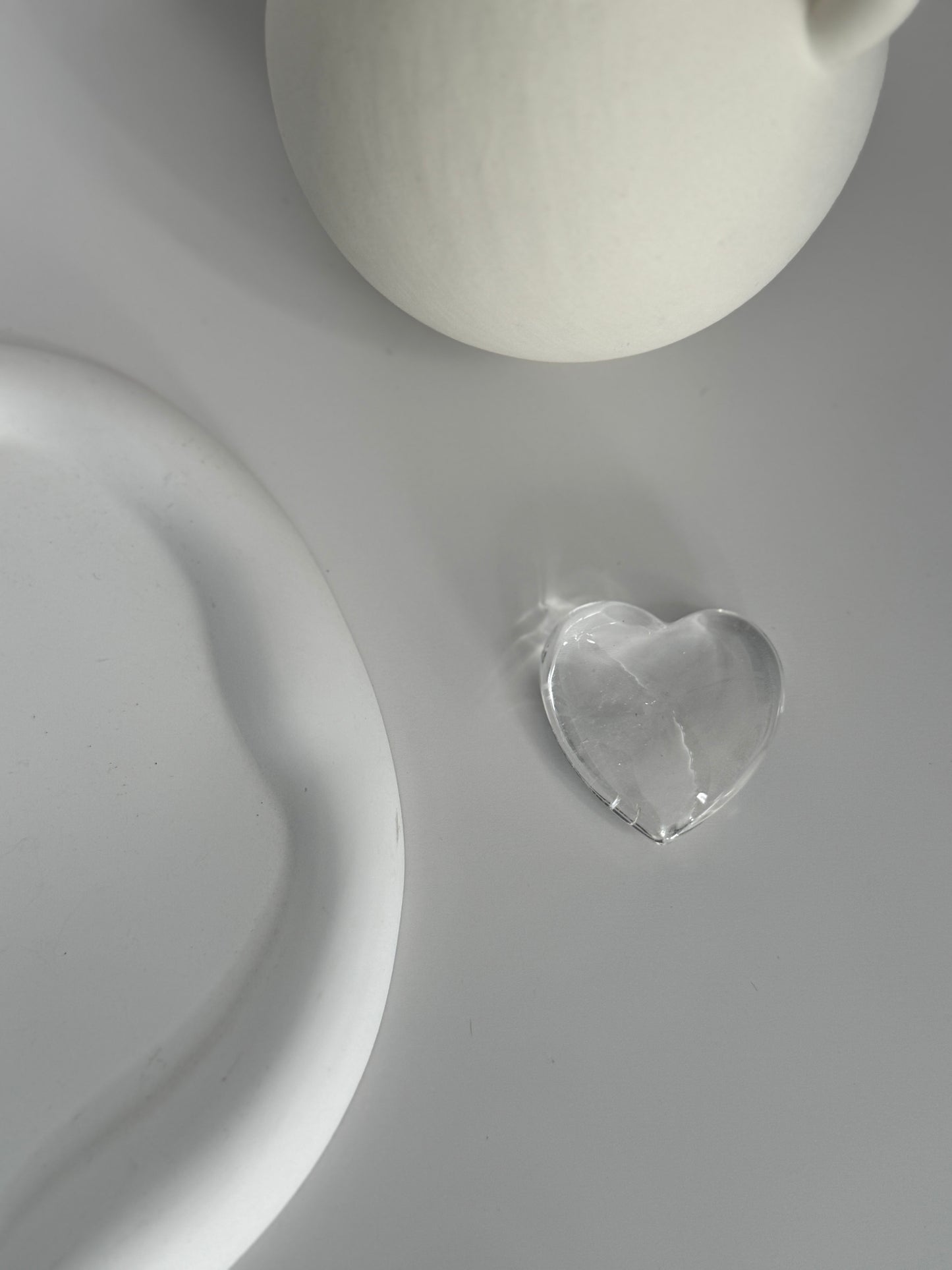 Clear Quartz Heart - A+ Grade