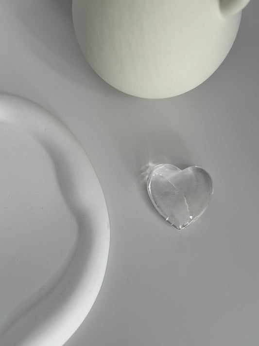 Clear Quartz Heart - A+ Grade