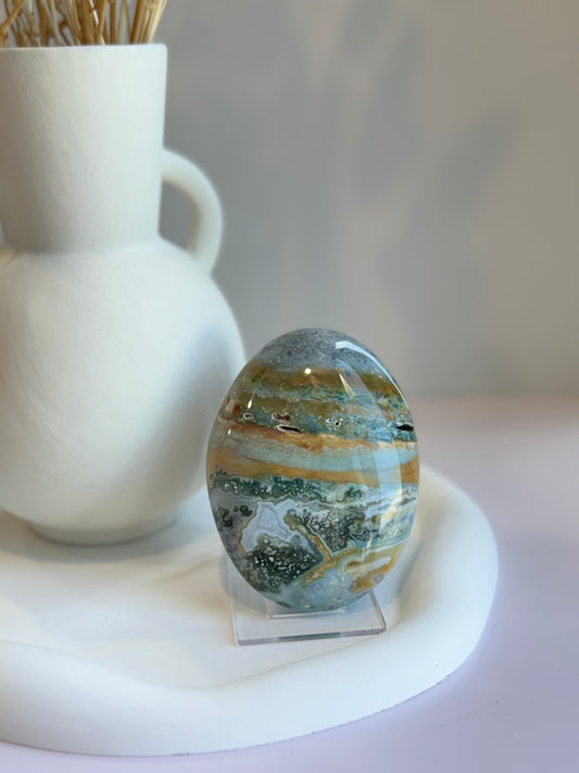 Ocean Jasper Palmstone Lrg - C