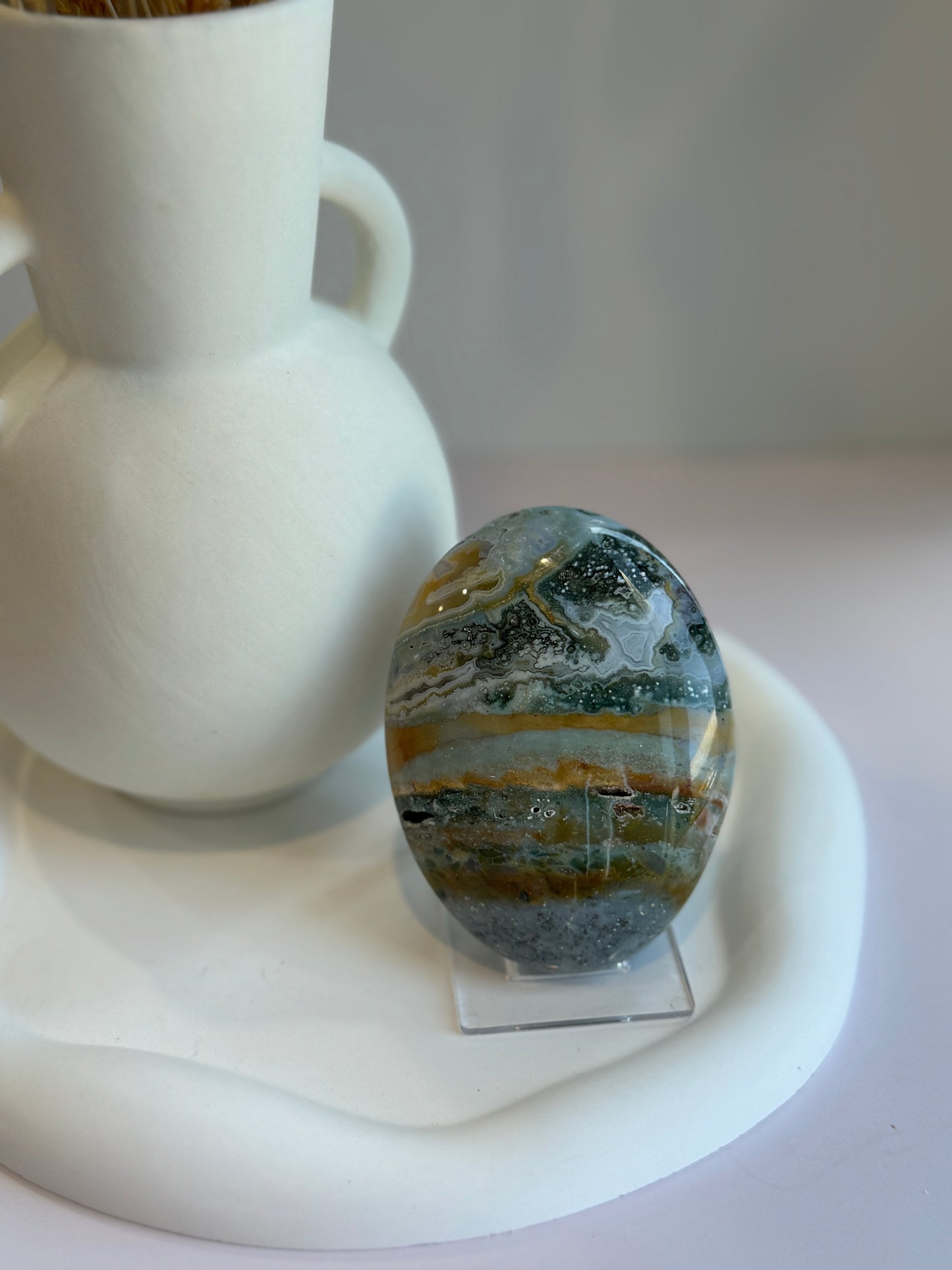 Ocean Jasper Palmstone Lrg - C