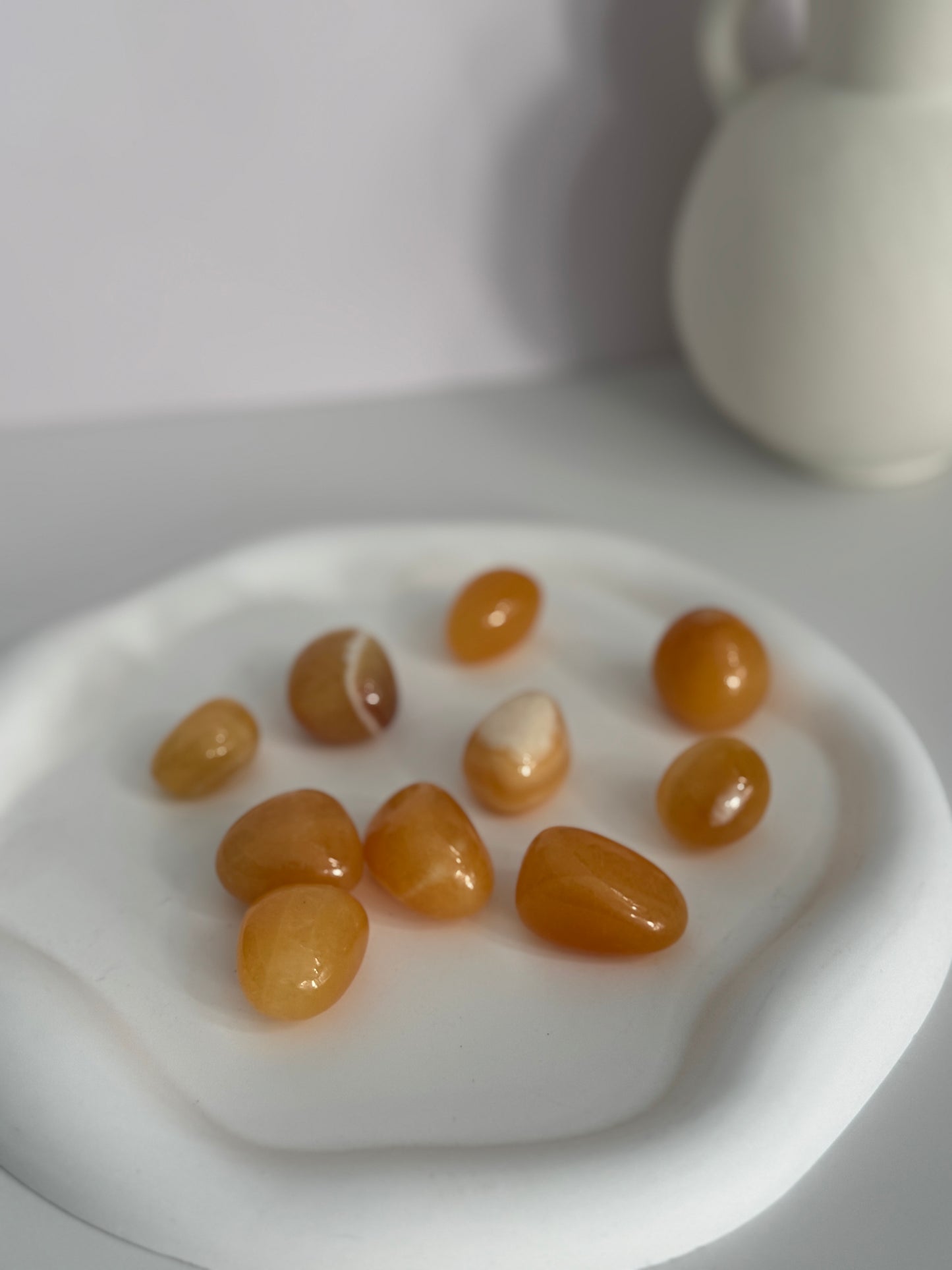 Orange Calcite Tumbled Stone