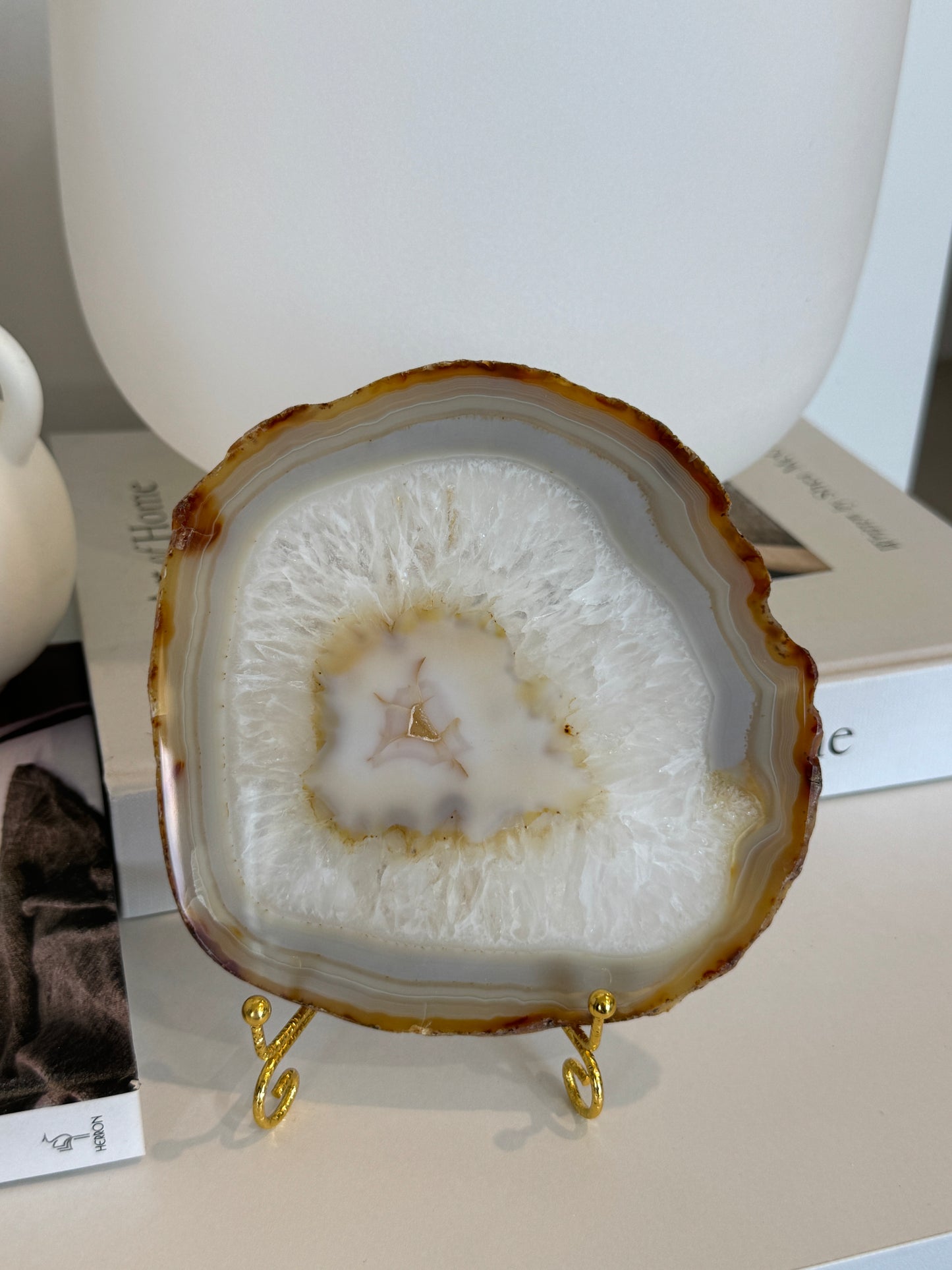 Natural Agate Slice - C