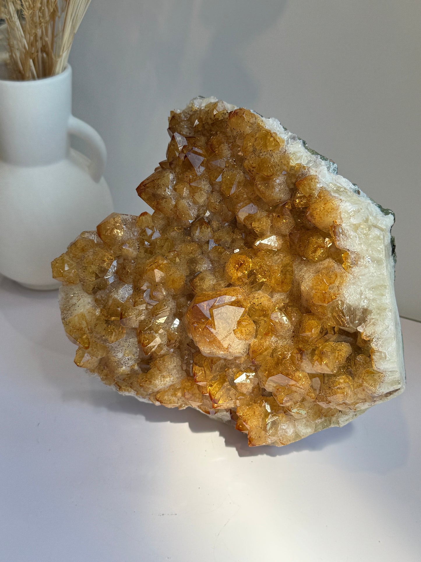 Citrine Cluster Large - Free standing