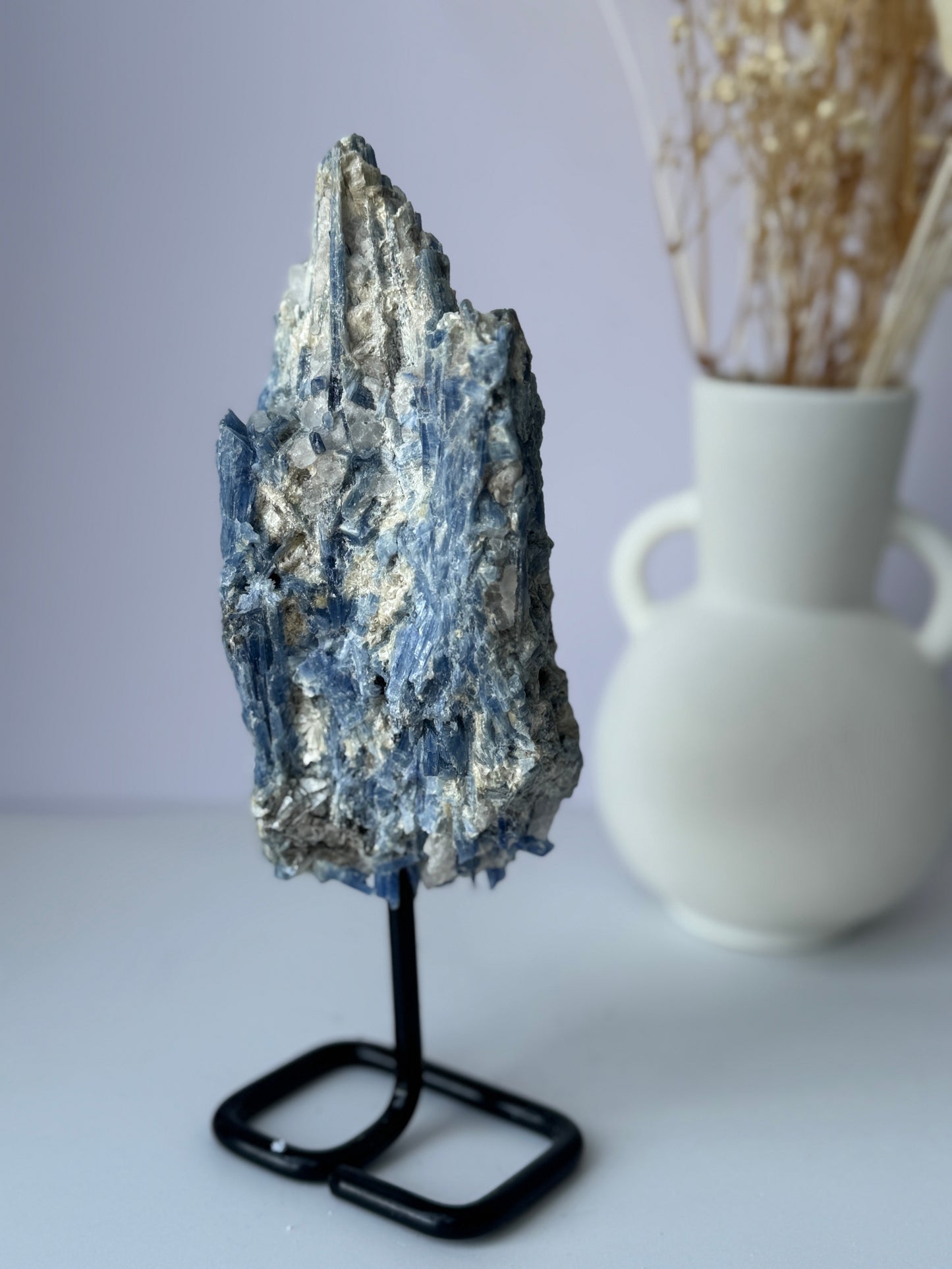 Blue Kyanite on Stand
