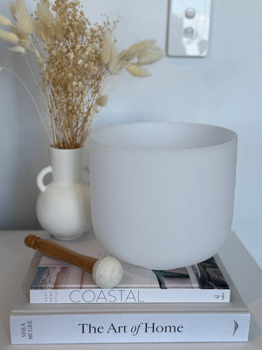 Quartz Singing Bowl - F Note 💚