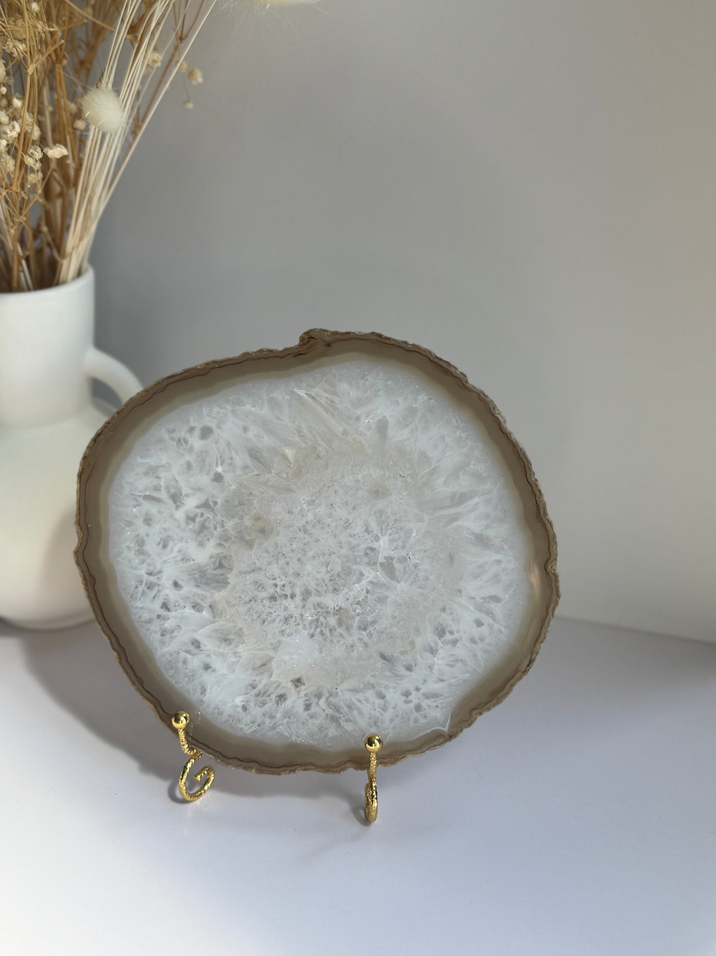 Natural Agate Slice - D