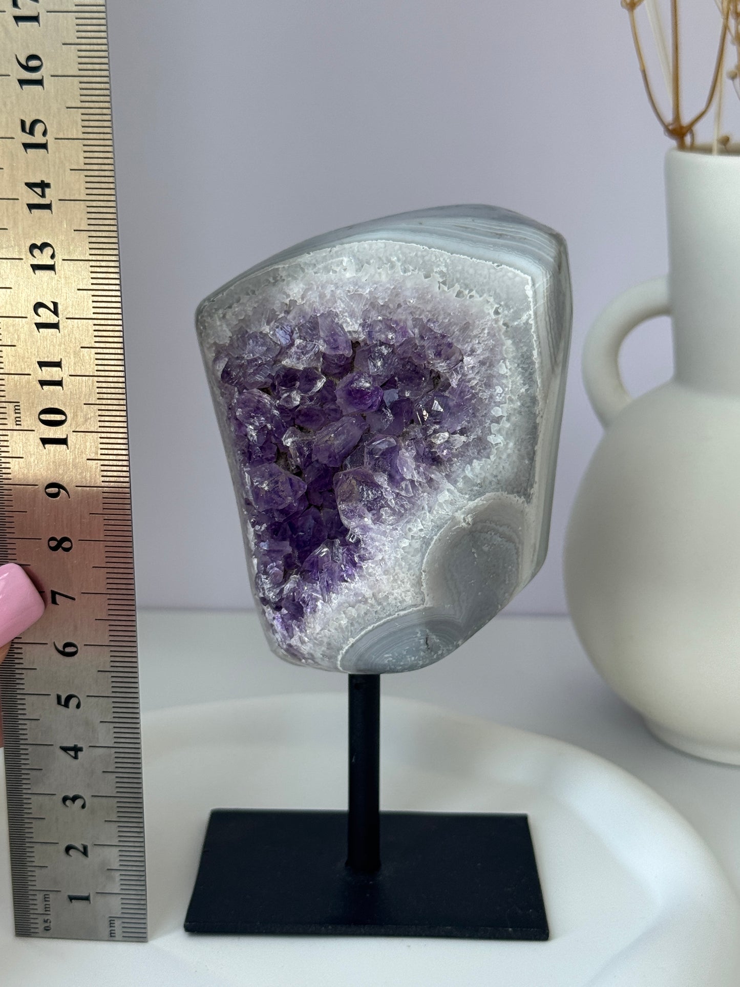 Amethyst x Agate on Stand A