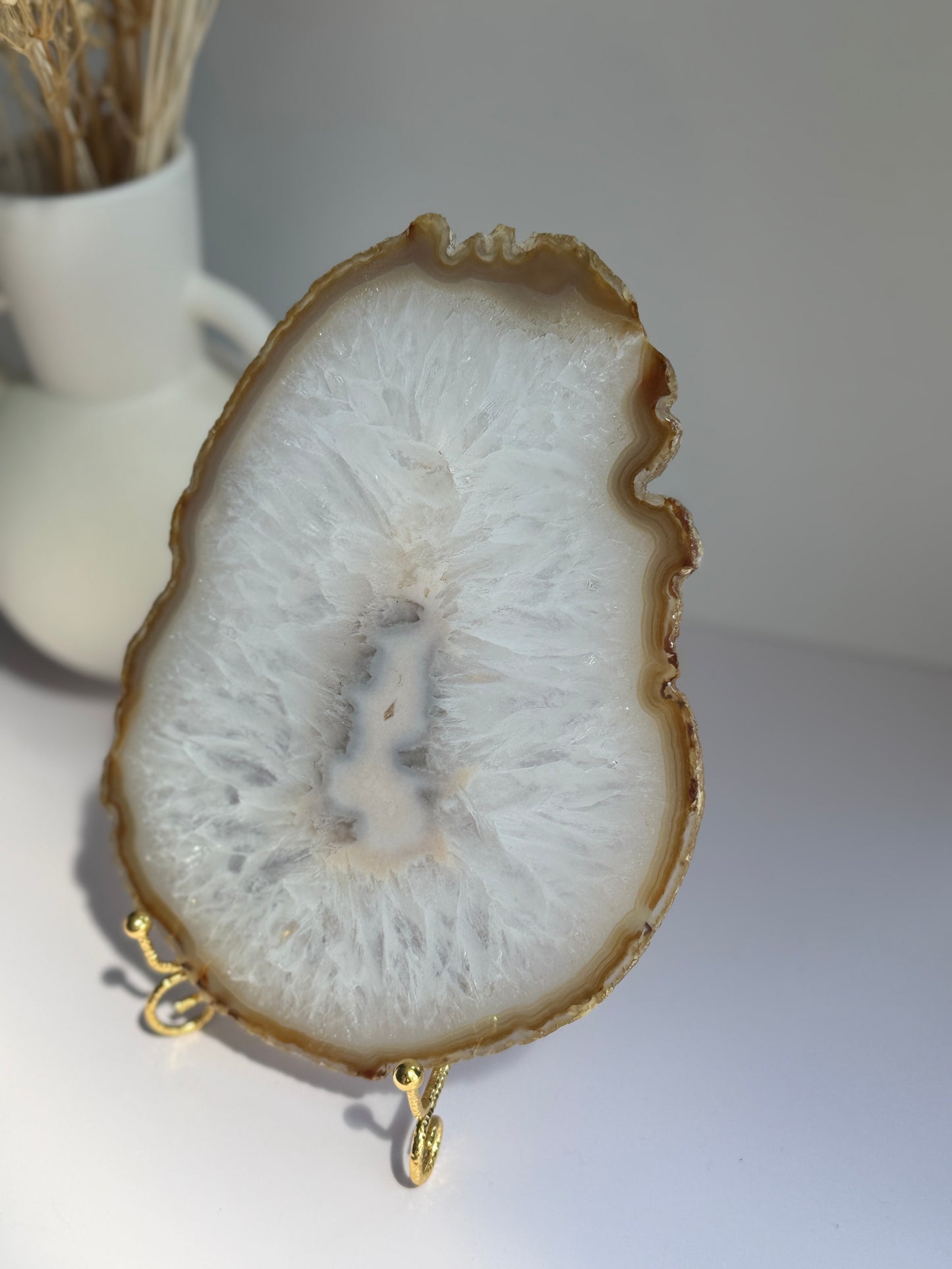 Natural Agate Slice - E