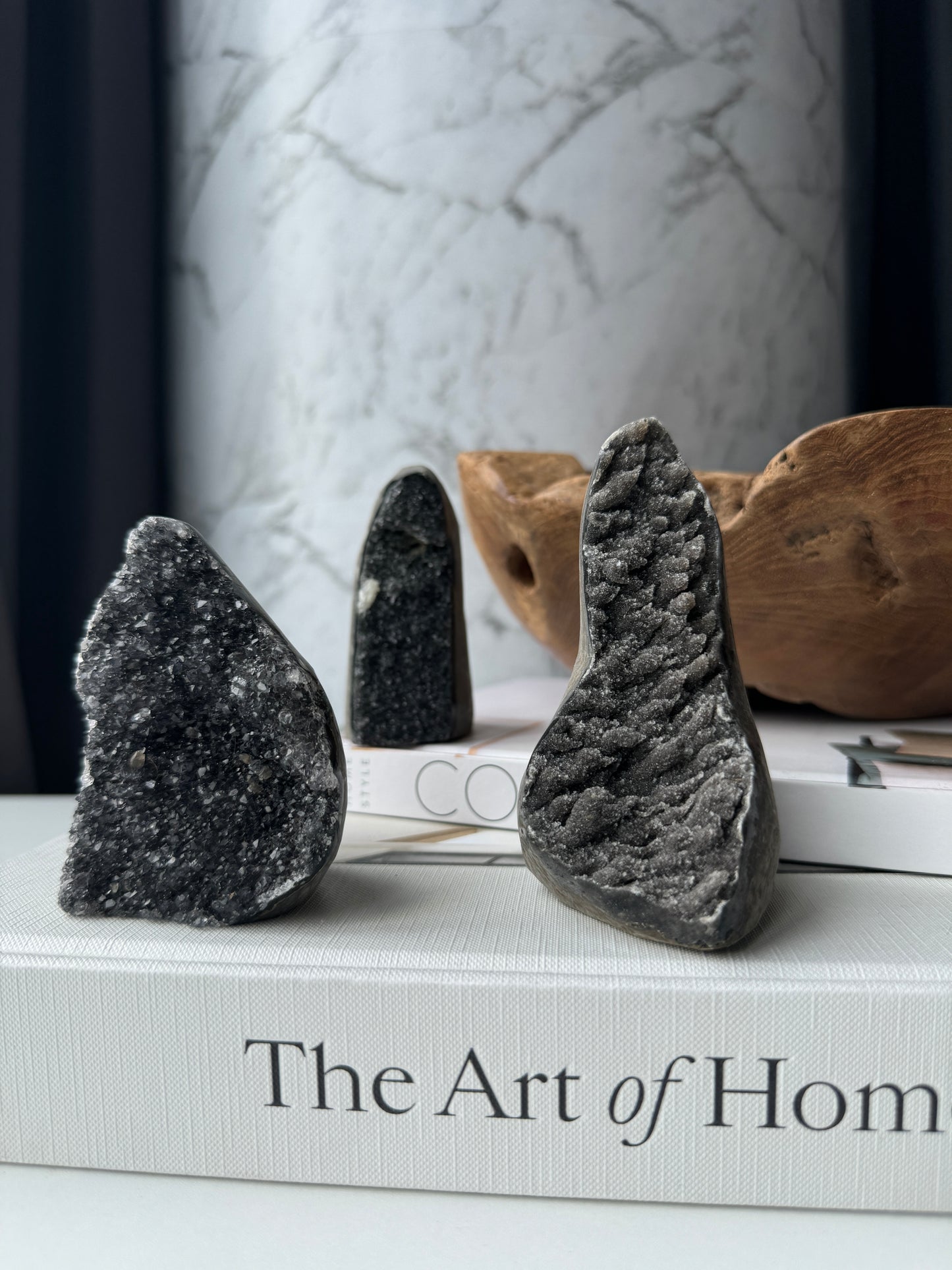 Black Amethyst on Sawn Base - Intuitively Selected