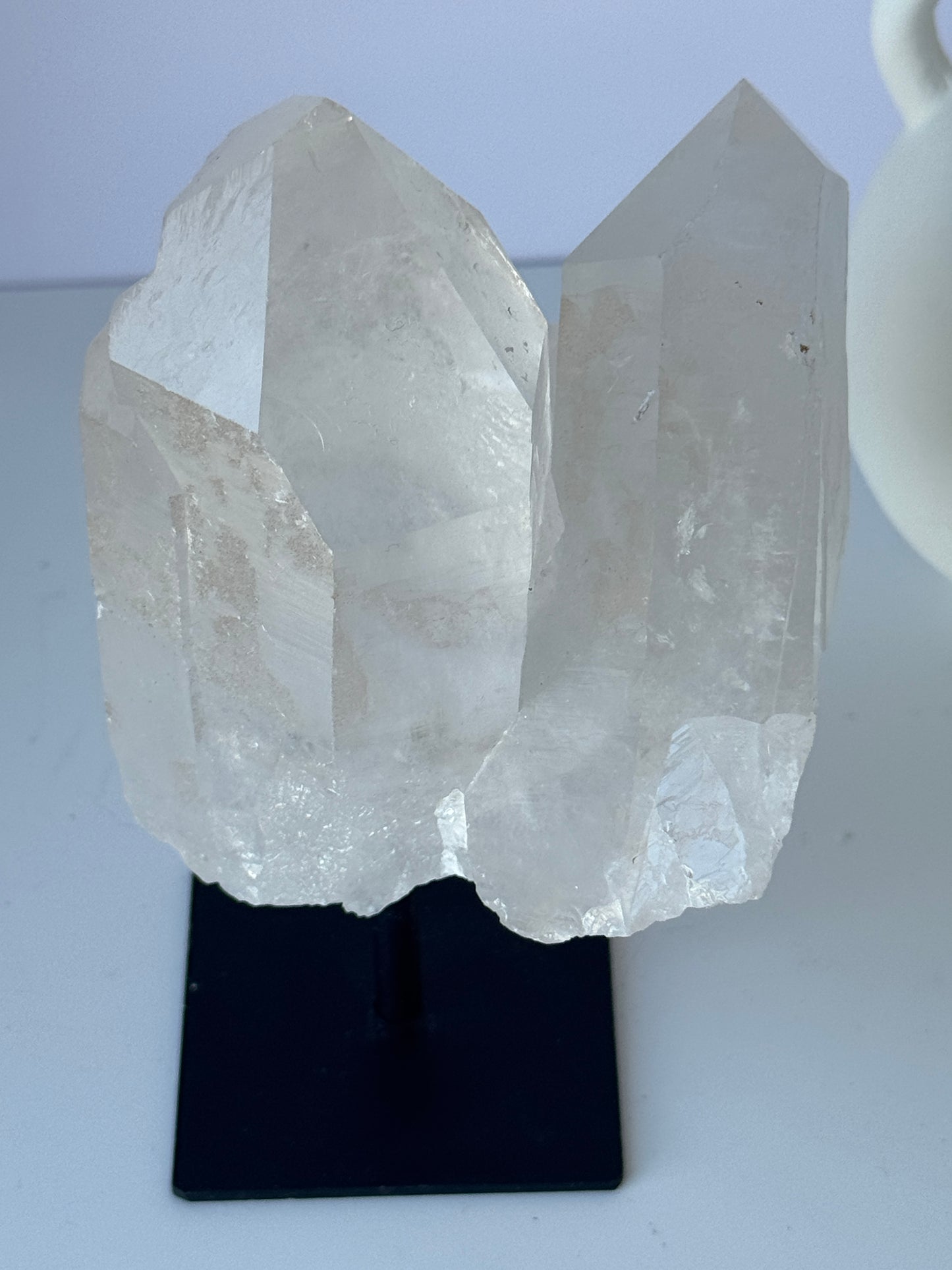 Clear Quartz Cluster on Stand