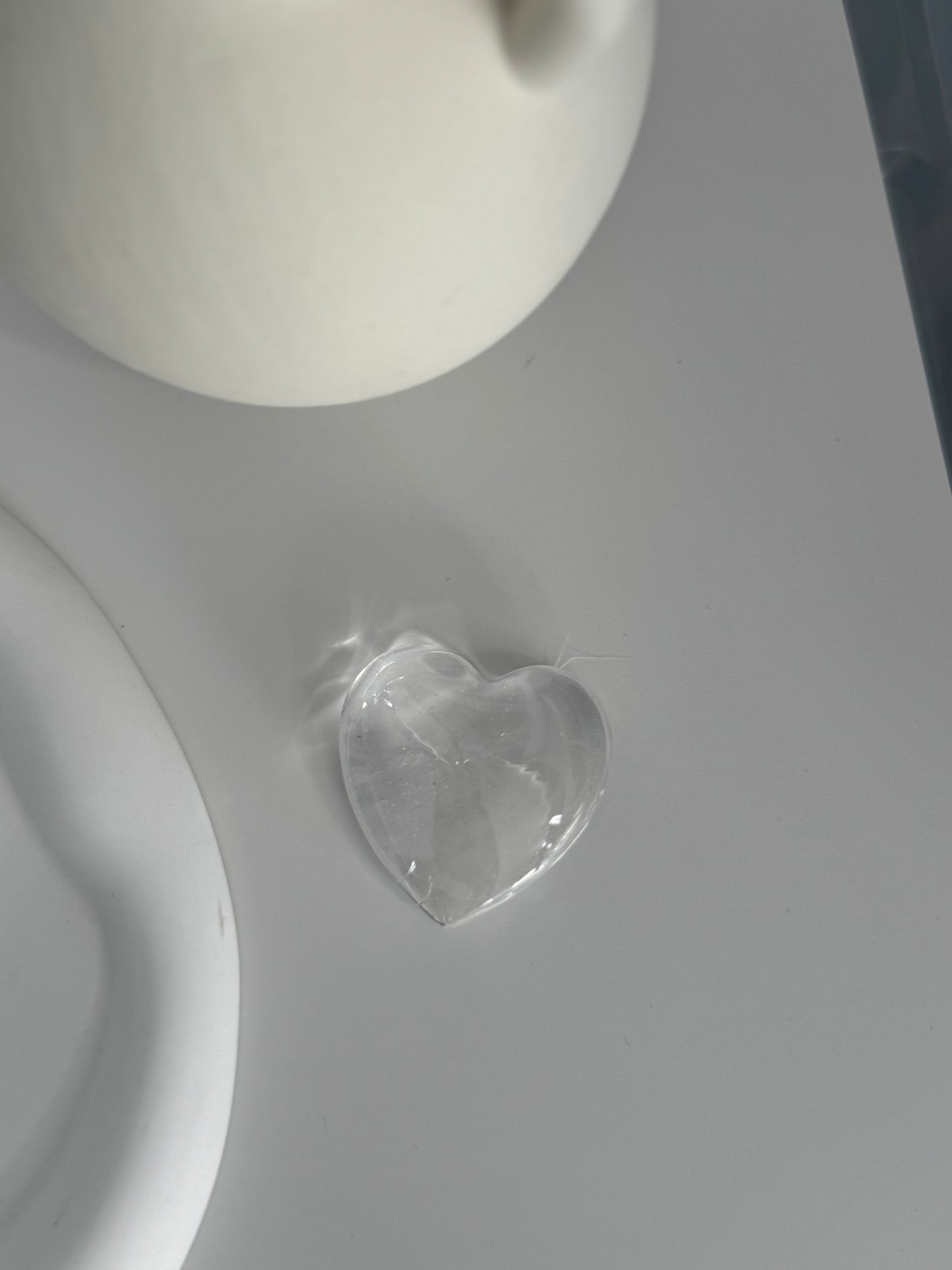 Clear Quartz Heart - A+ Grade