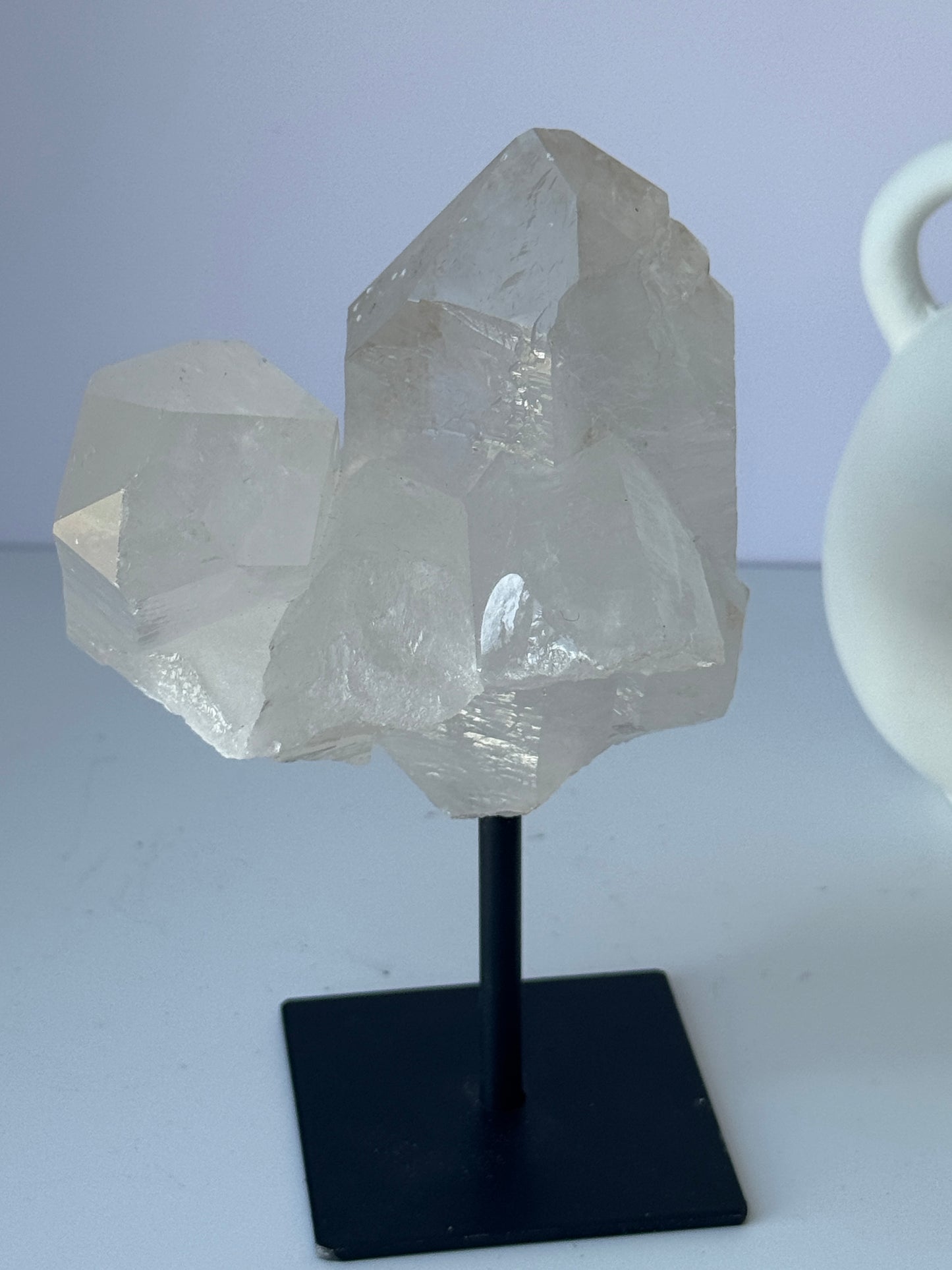 Clear Quartz Cluster on Stand