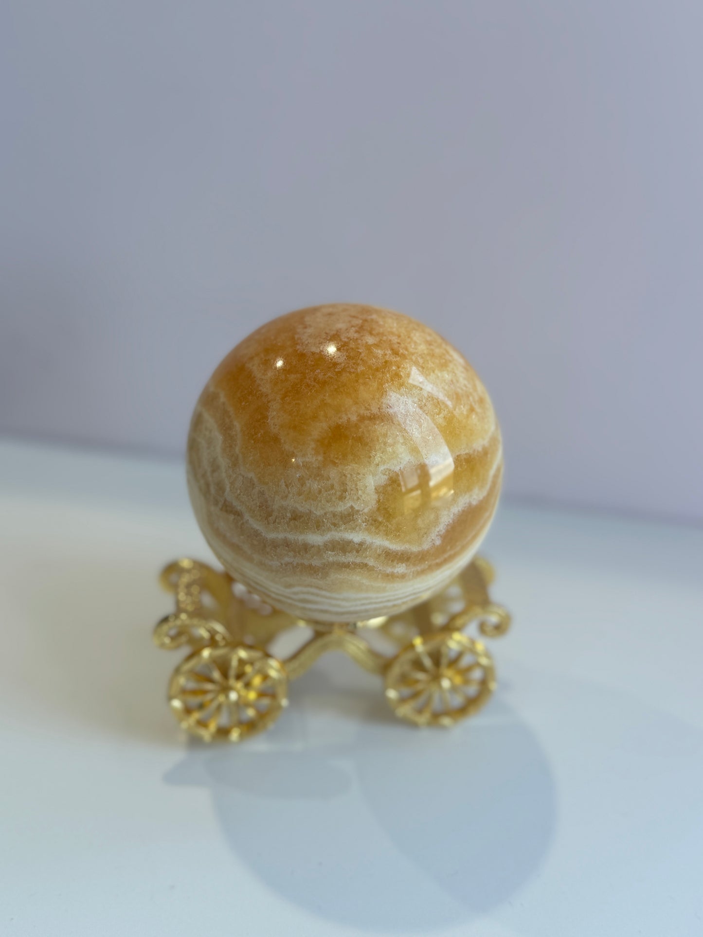 Orange Calcite Sphere