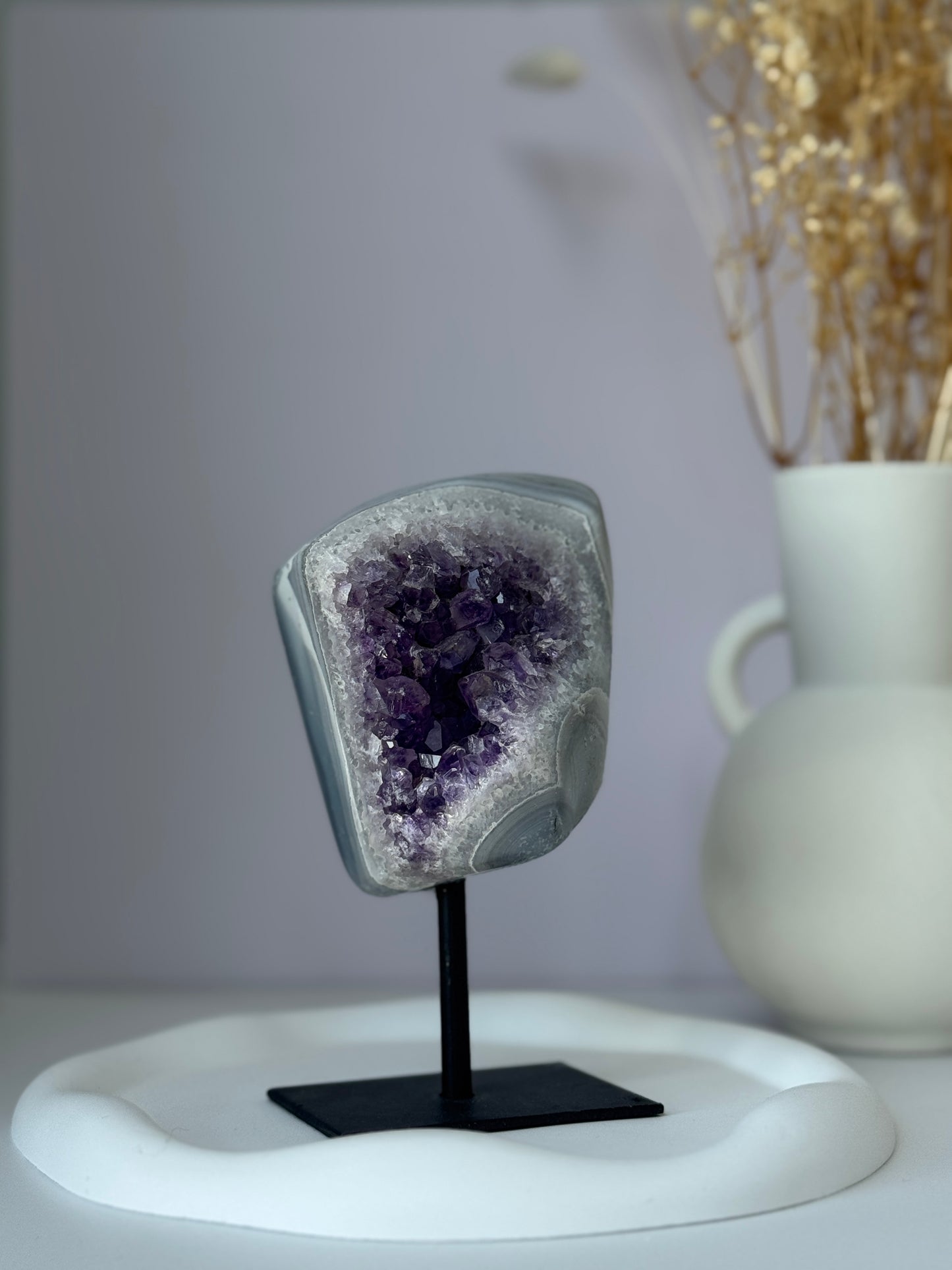 Amethyst x Agate on Stand A