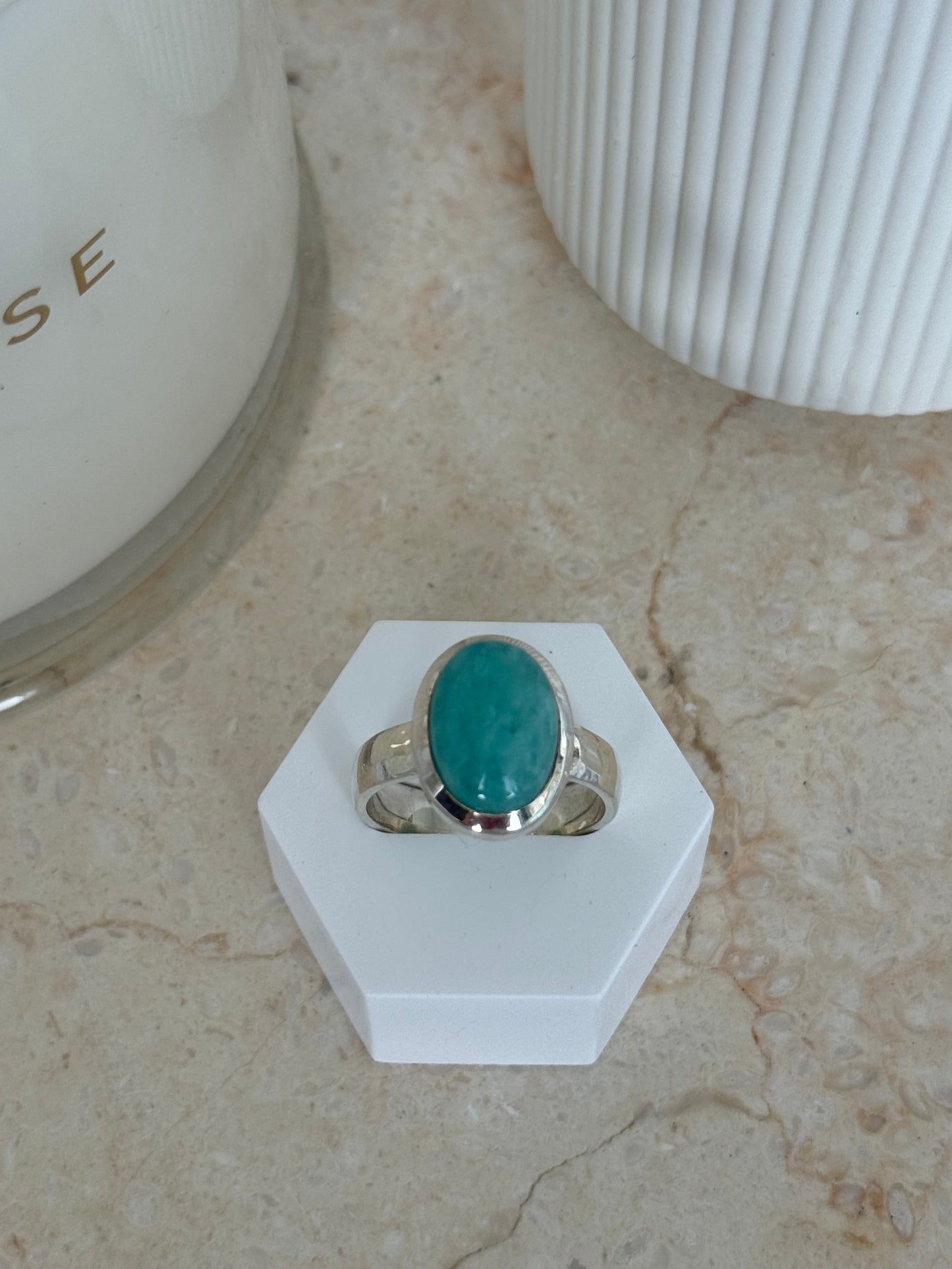 Amazonite Ring - 925 S/S
