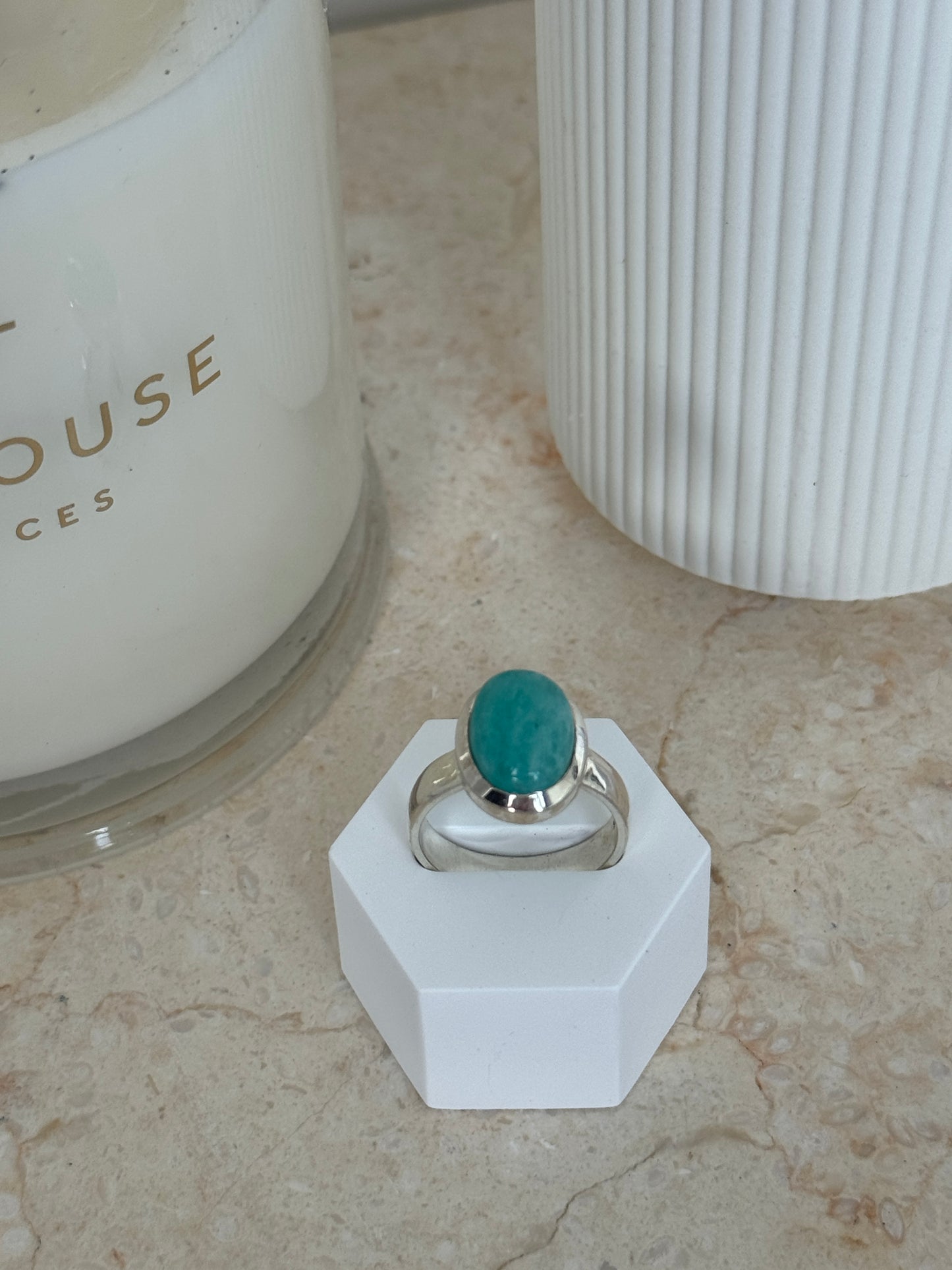 Amazonite Ring - 925 S/S