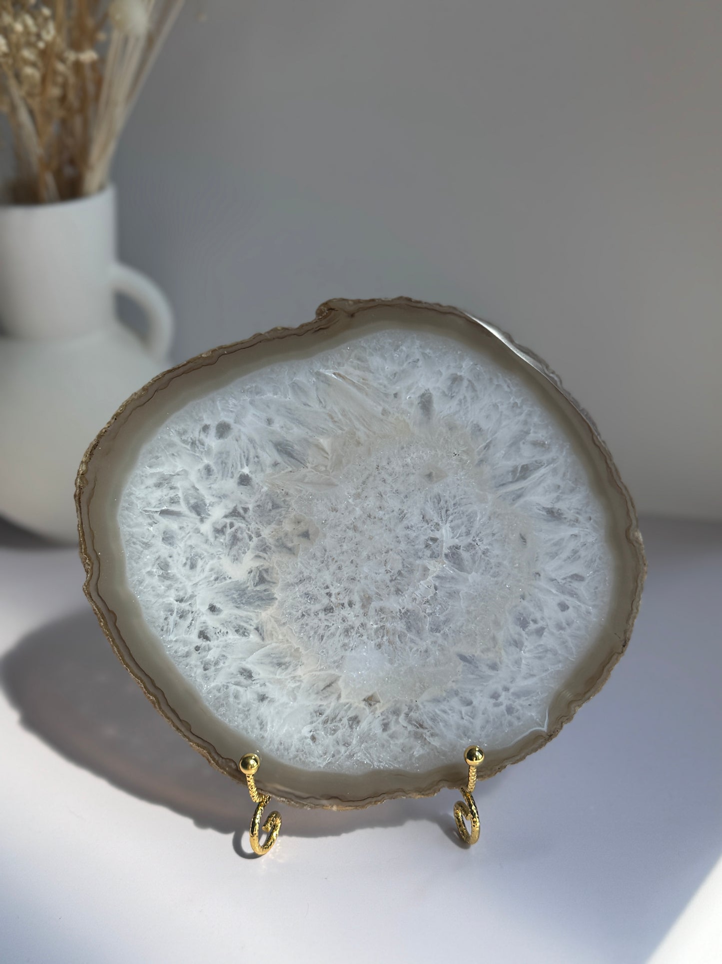 Natural Agate Slice - D