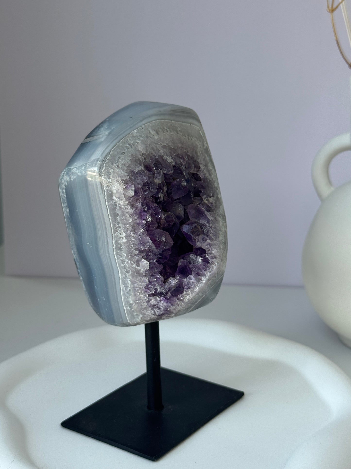 Amethyst x Agate on Stand A