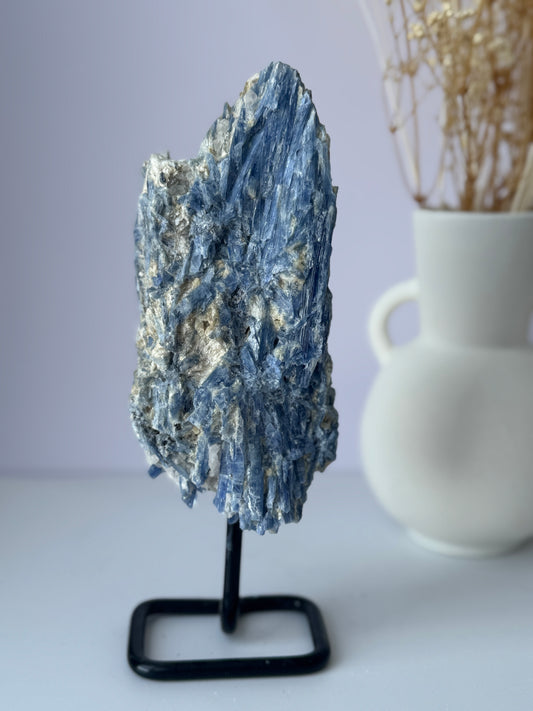 Blue Kyanite on Stand