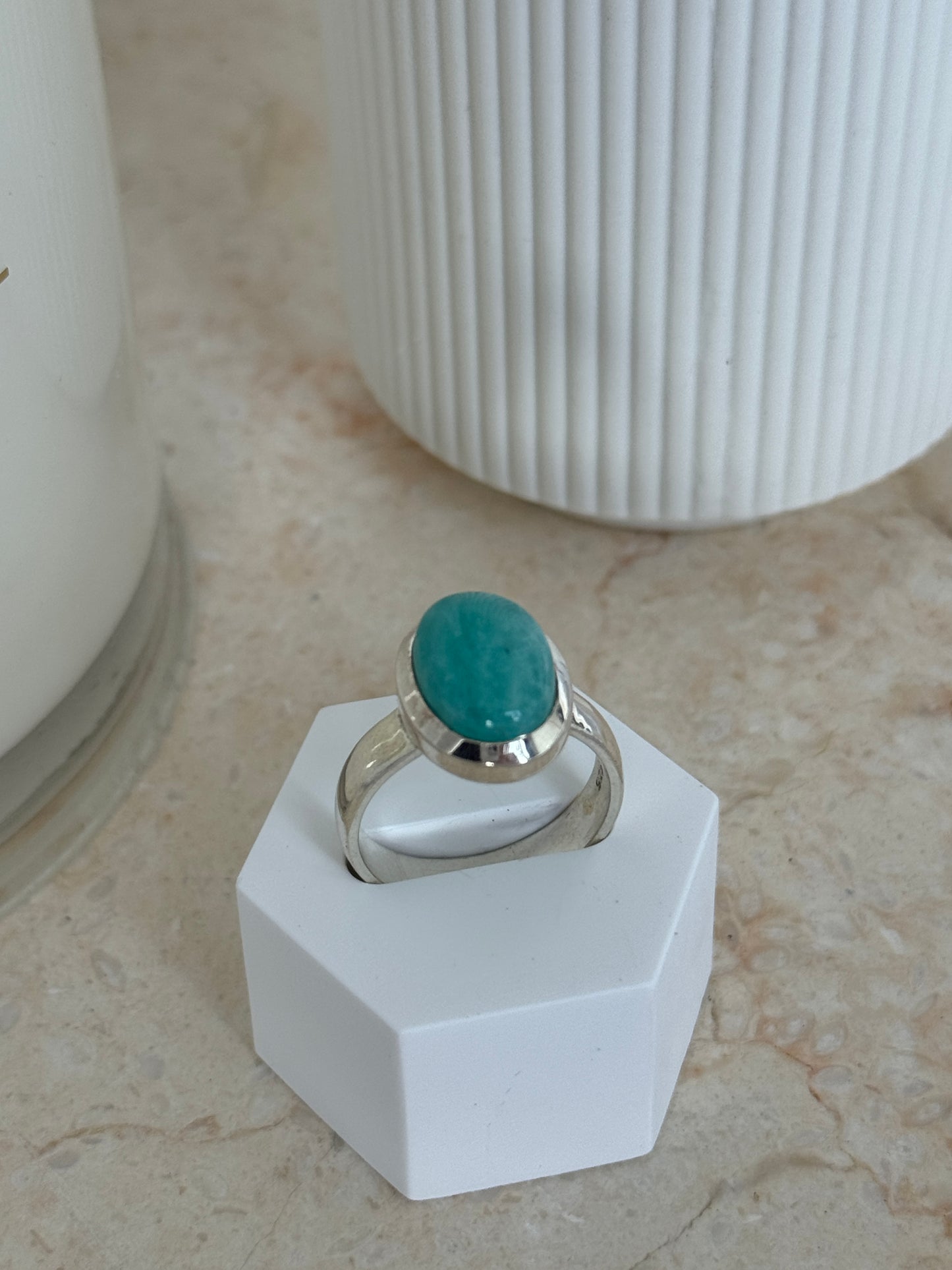 Amazonite Ring - 925 S/S