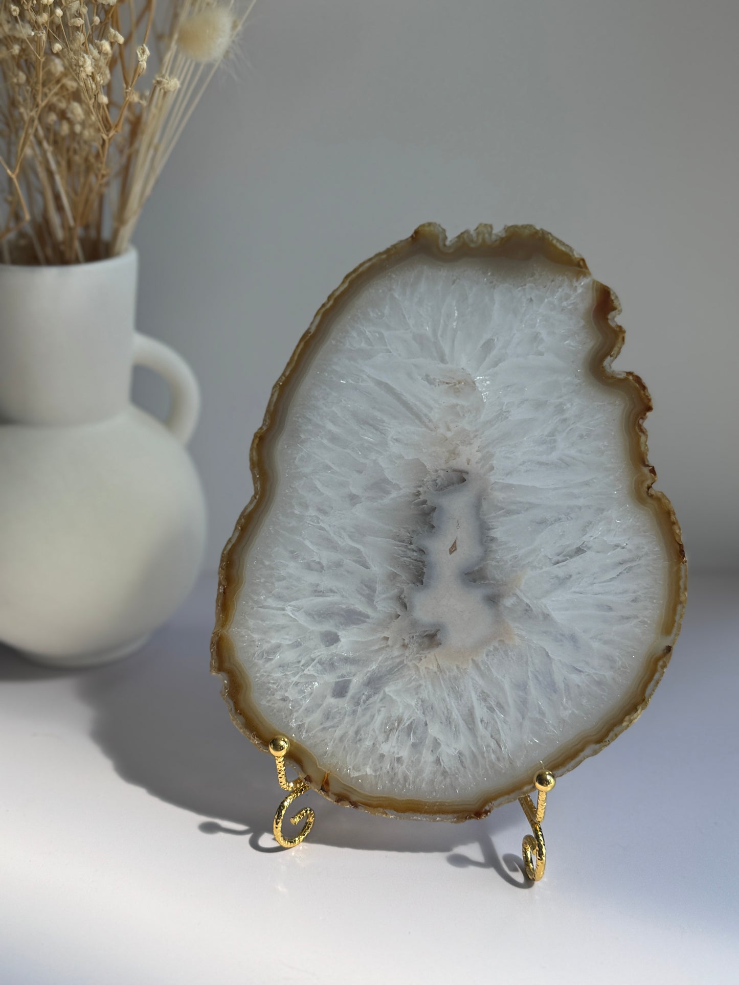 Natural Agate Slice - E