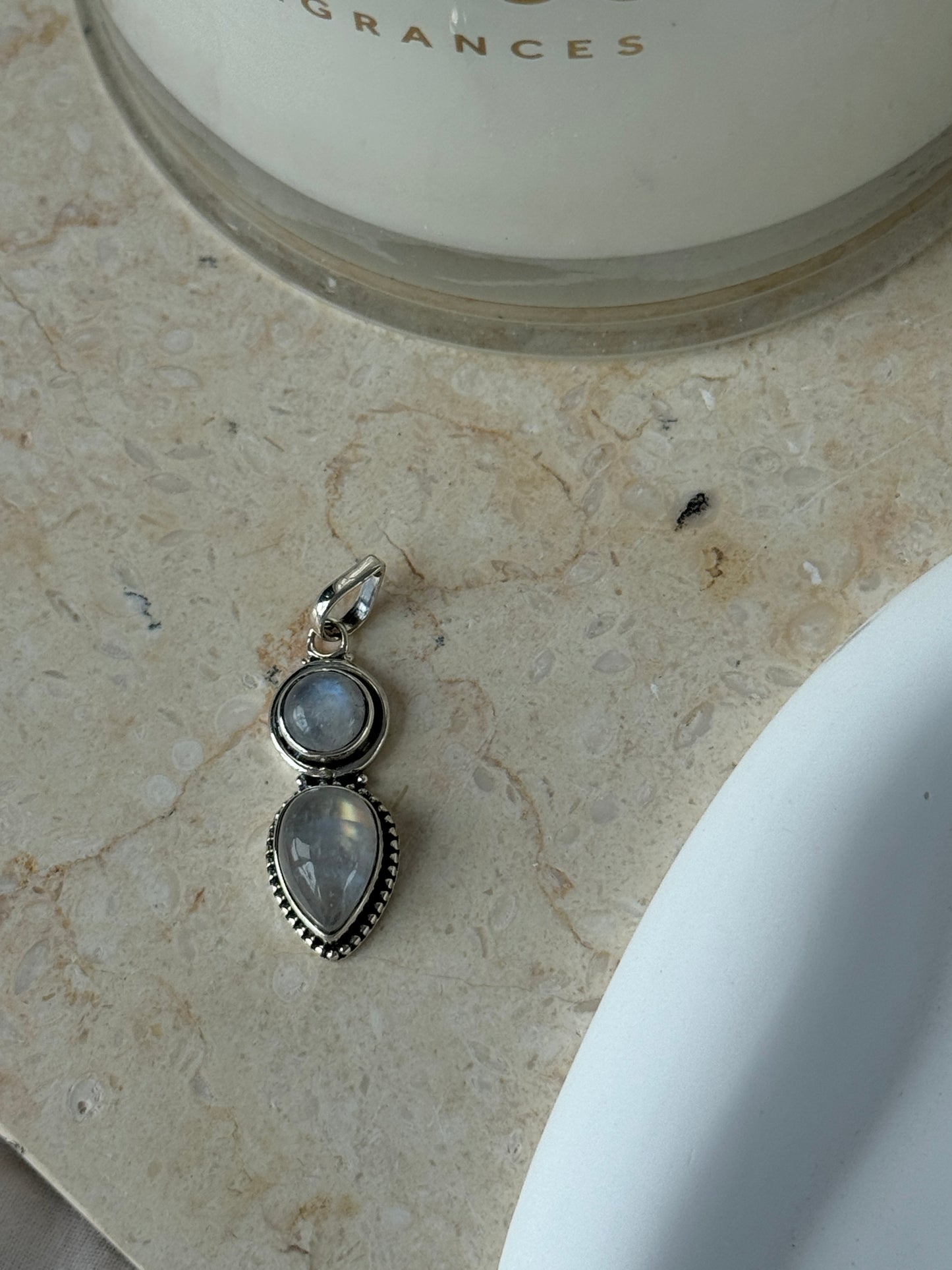 925 Sterling Silver Moonstone Pendant