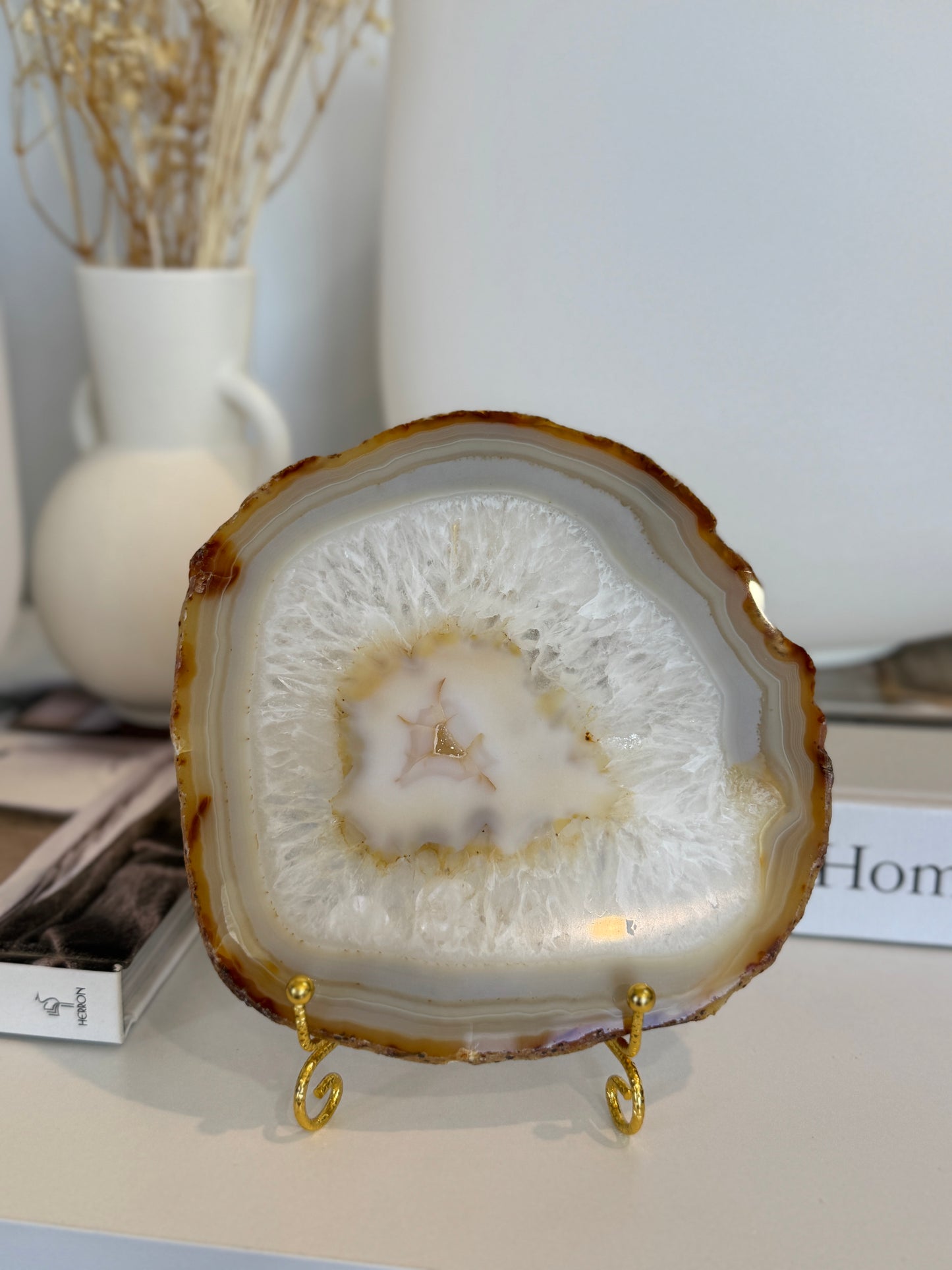 Natural Agate Slice - C
