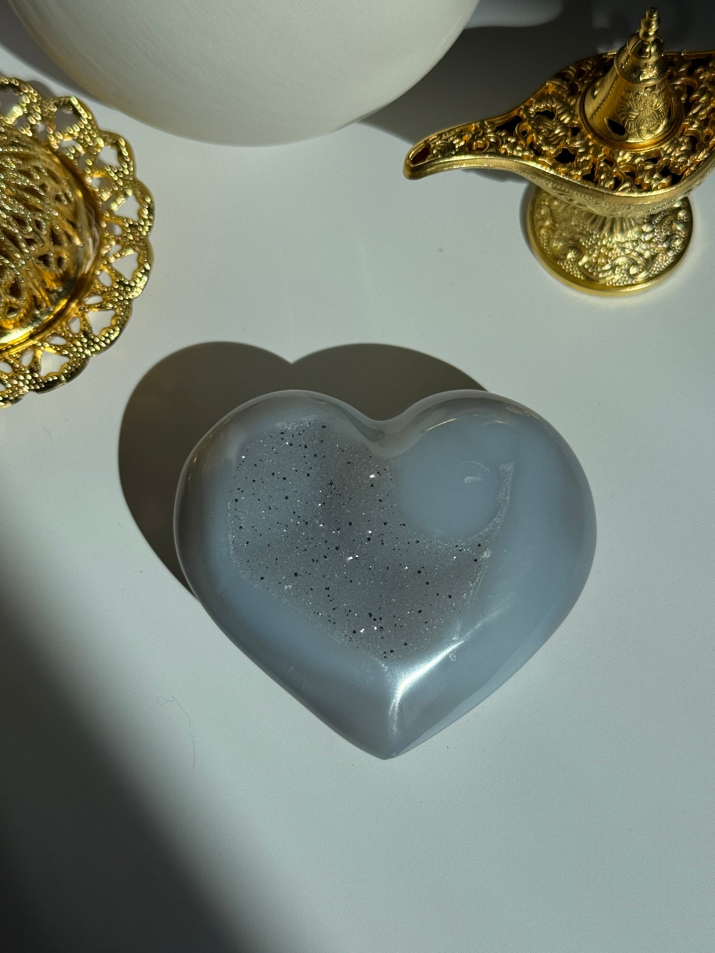 Natural Agate Heart