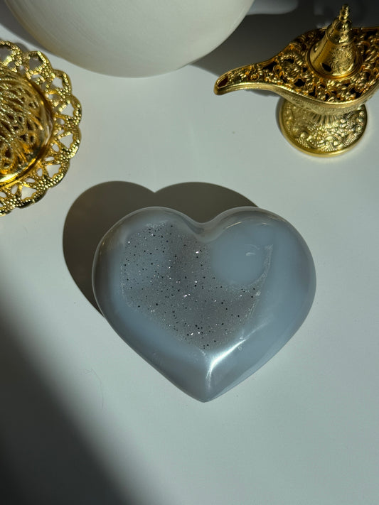 Natural Agate Heart